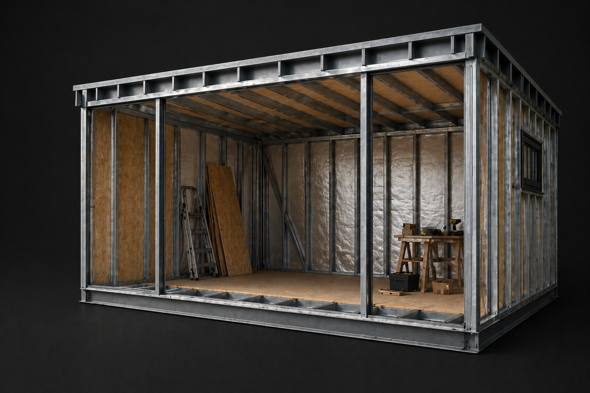 Steel frame / internal build underway